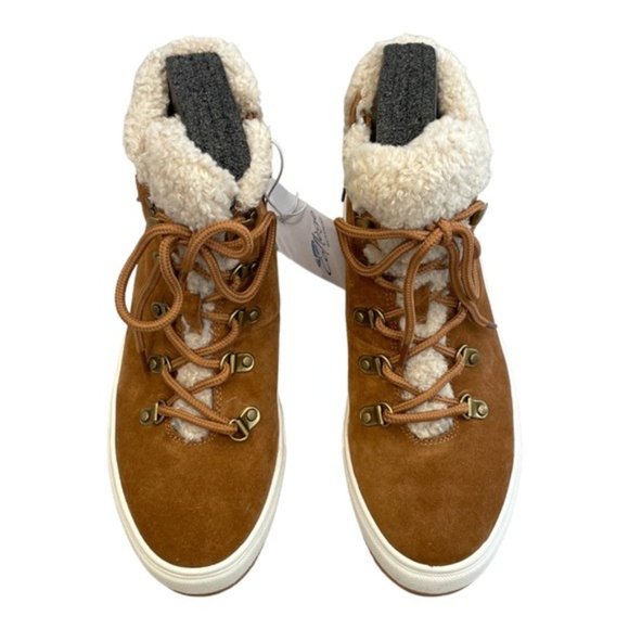 AQUA COLLEGE Women's Sheela Waterproof Booties in Camel - Size 7.5 M - Picture 6 of 9